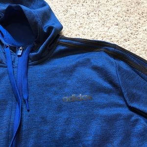 Blue Adidas Full-Zip Hoodie
